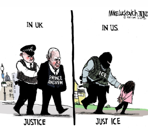 Justice in the UK vs. "Just ICE" in the US (added February 22, 2026)